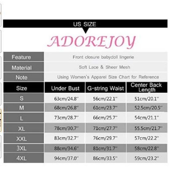 Lingerie Women's Front Closure Babydoll Sleepwear - Picture 5 of 5